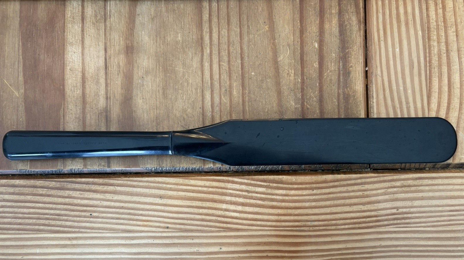 LARGE APOTHECARY PHARMACY LABORATORY COMPOUNDING MIXING RUBBER SPATULA 12 3/4″
