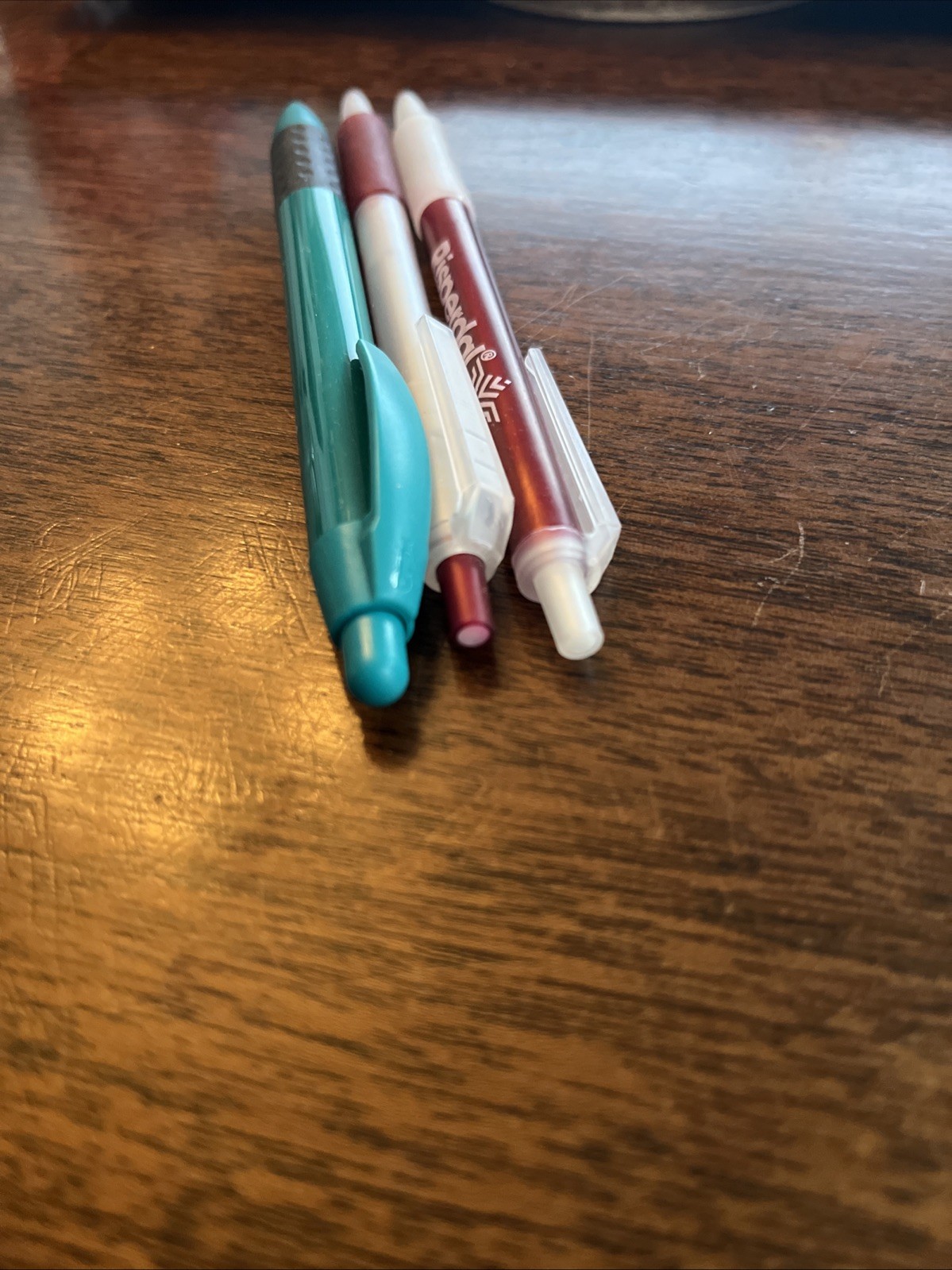 Set of 3 Risperdal Medical Drug Rep Pharmaceutical Pens Working Teal Red White