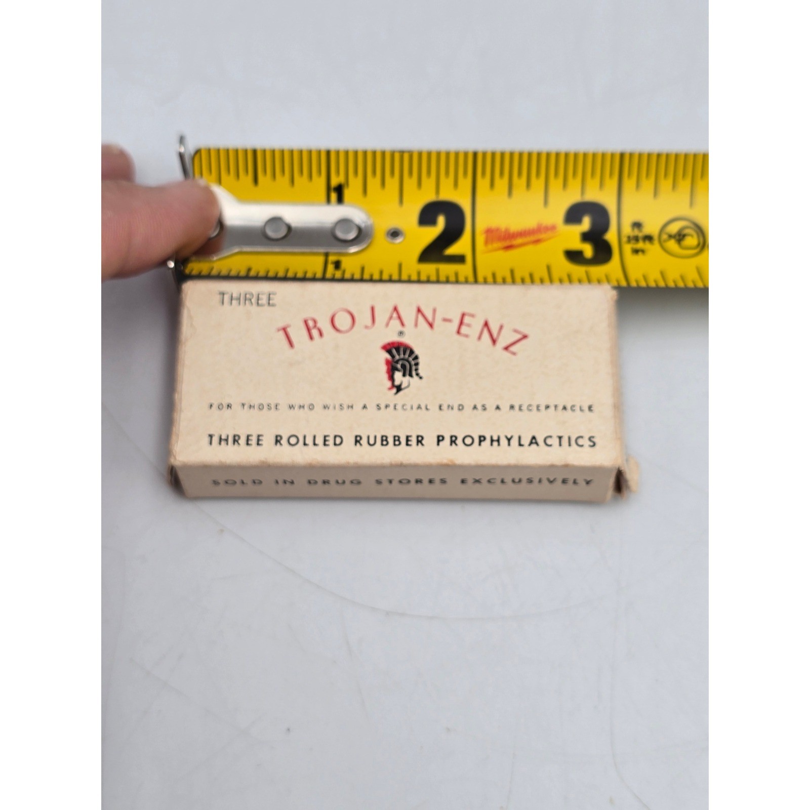 Trojan Enz Vintage Prophylactics Box No 100 Historical Collectible