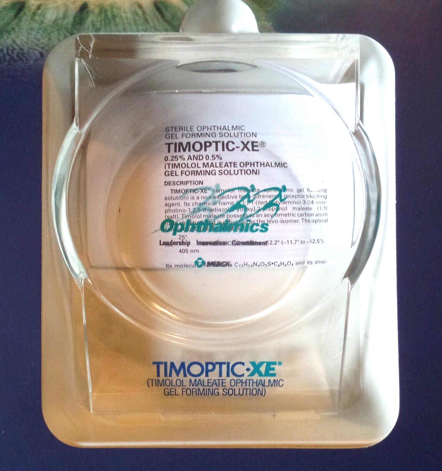 2000 HELP SINK THE PRESSURE . . . TIMOPTIC-XE MERCK Pharmaceutical Mail Piece