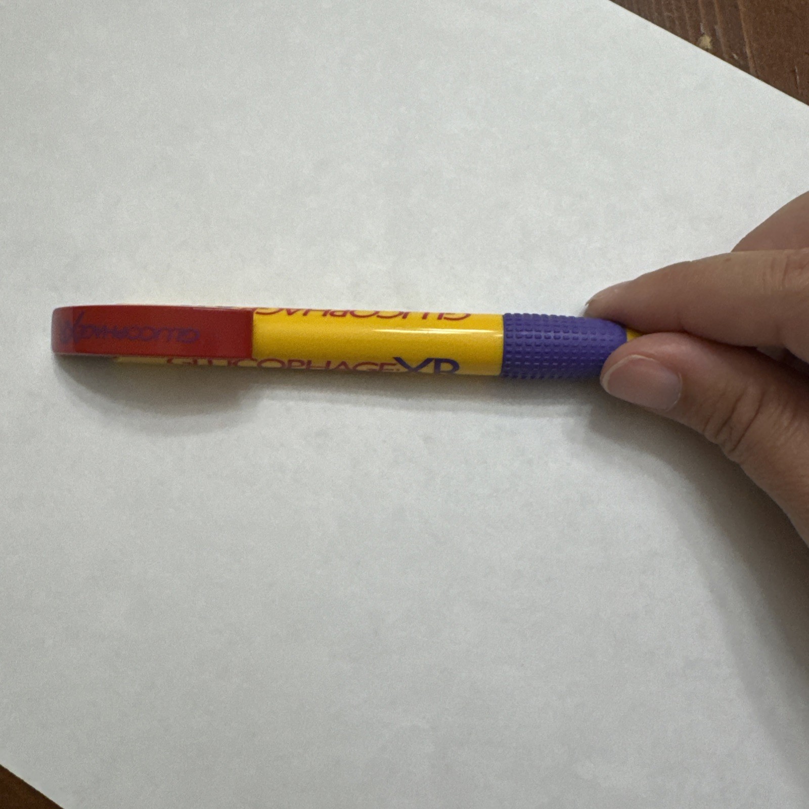 Colorful Glucophage Drug Rep Pharmaceutical Promo Advertising Pen Inoxcrom Spain