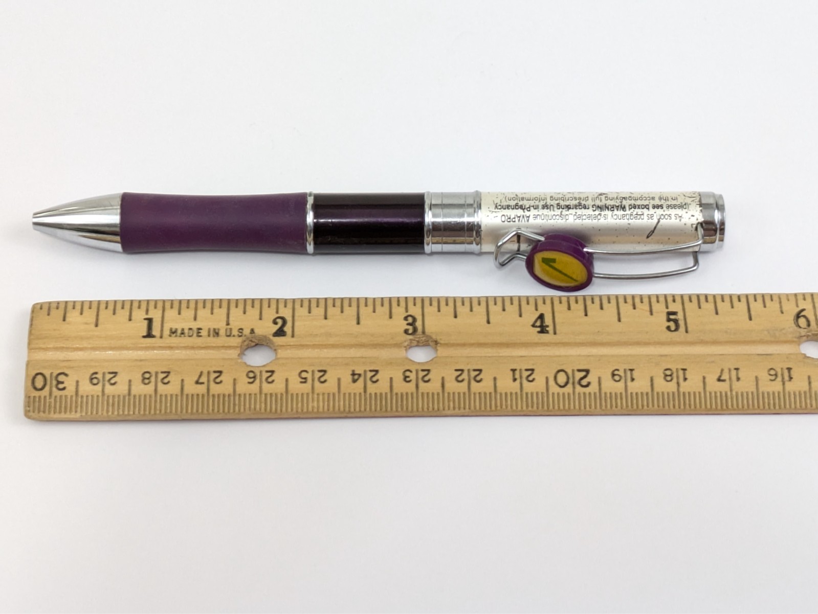 Avapro Drug Rep Pen Pharmaceutical Advertising Collectible Twist Metal Ballpoint
