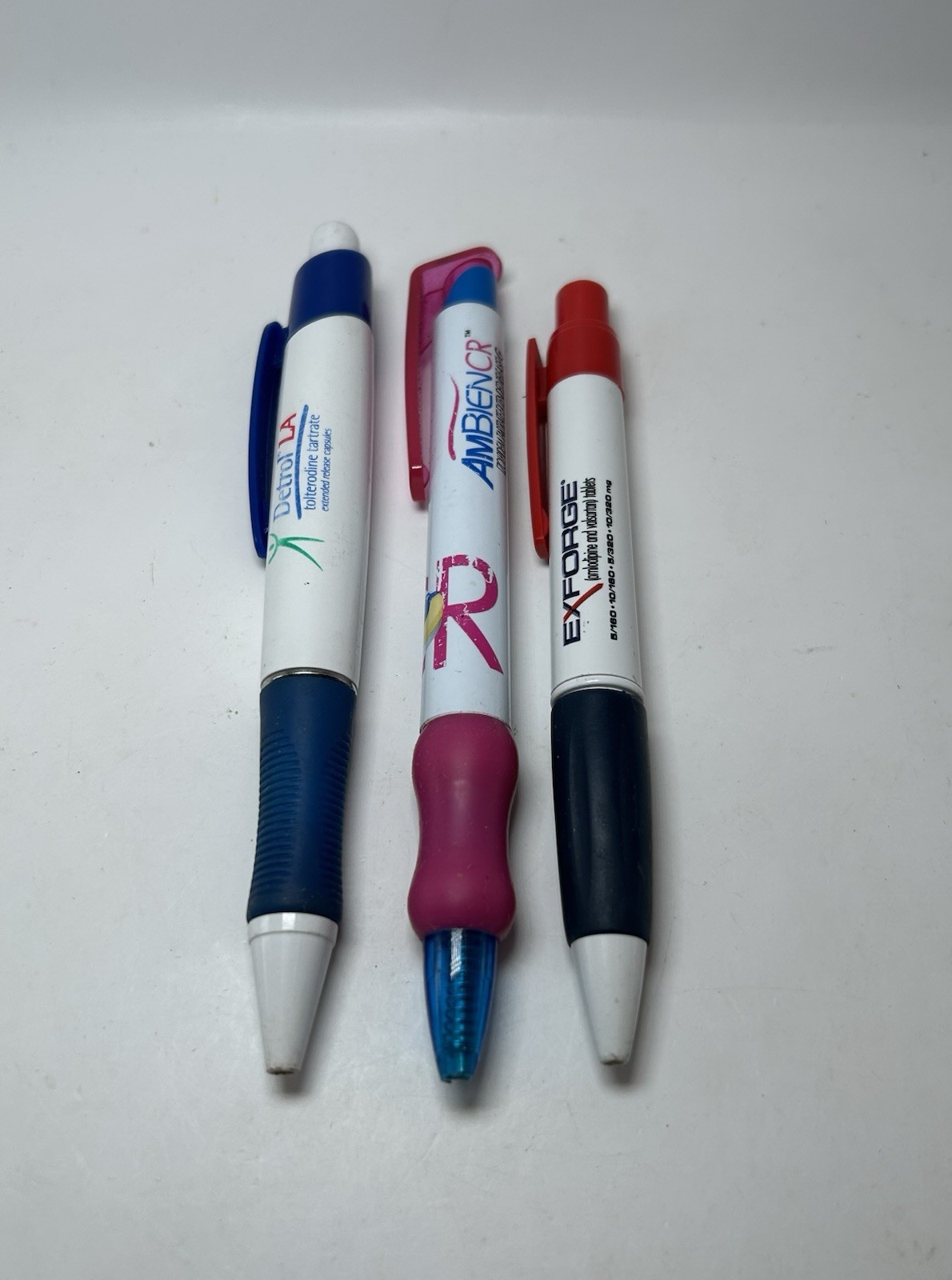 Pharmaceutical Drug Rep Pen Lot – Ambien CR, Exforge, Detroit LA, Medical Pen