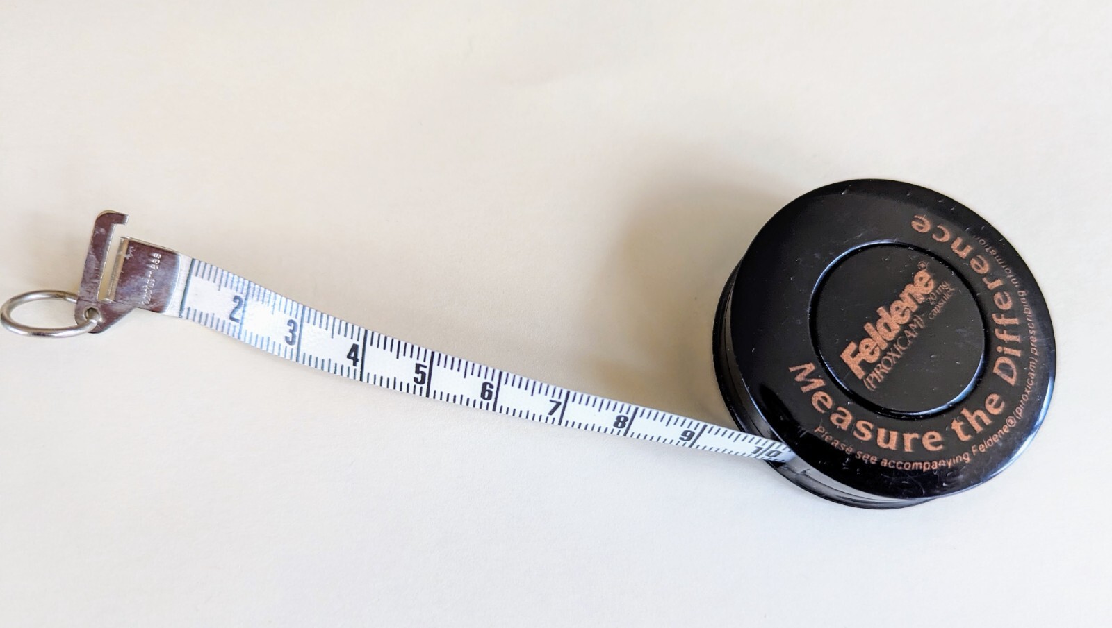 VTG FELDENE Tape Measure Pharma Drug Rep RARE PFIZER ITEM