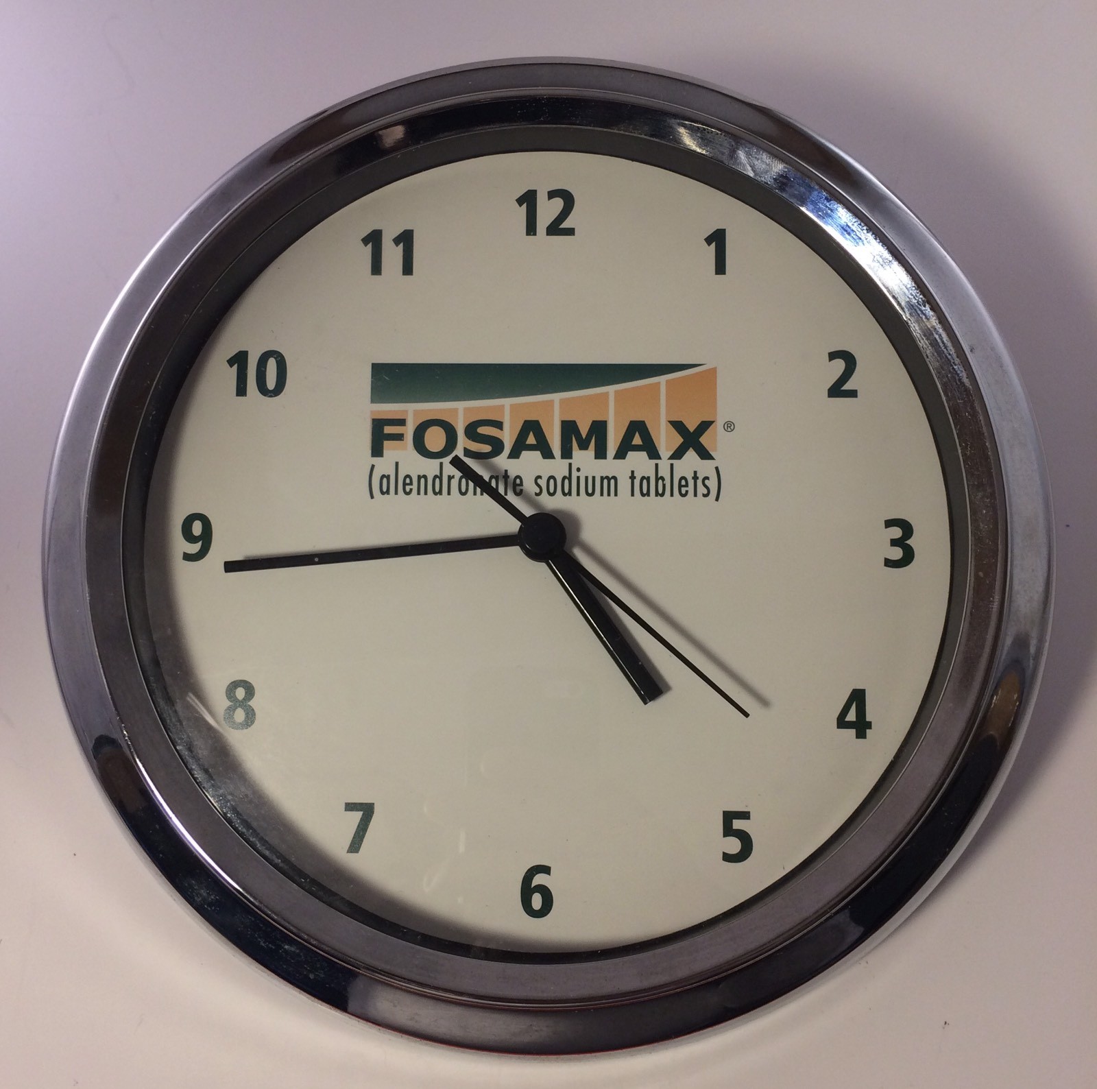 Fosamax Pharma Drug Rep Wall Clock Giveaway – Doctor Nurse NICE WORKING RARE
