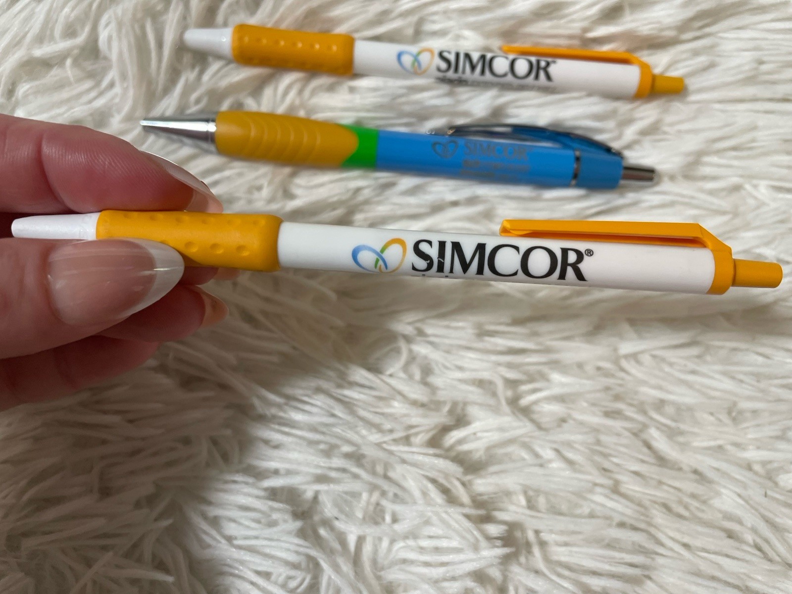 Simcor Drug Rep Pens Lot 3 Pharmaceutical Pharma Niacin Pens Black Ink All Work