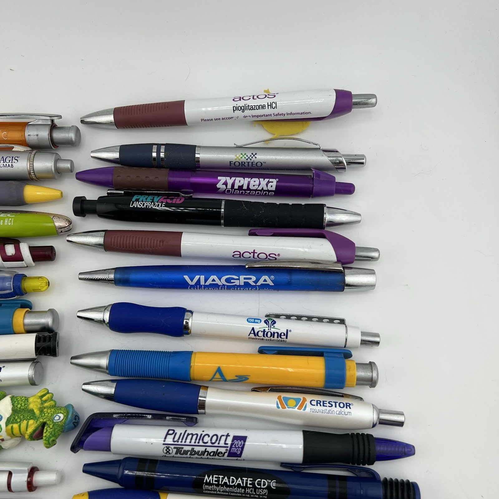 Advertising Pharmaceutical Promo Pens Various Drug Rep, Lot of 34 Ambien viagra