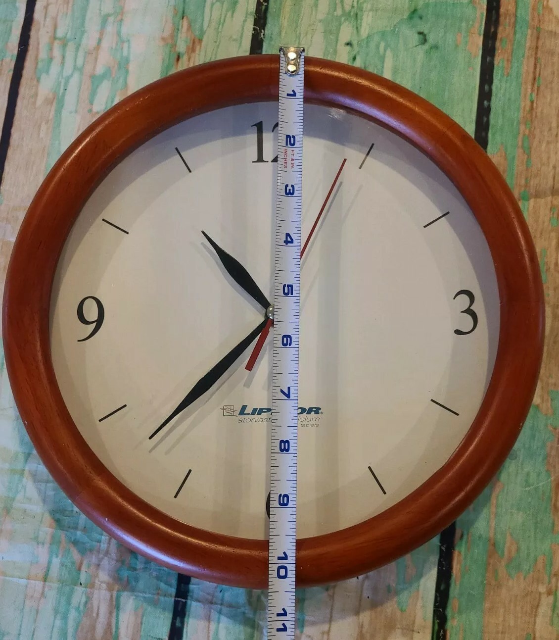 LIPITOR Clock DOCTORS OFFICE Clock WALL 10” CLOCK PHARMACEUTICAL DRUG REp