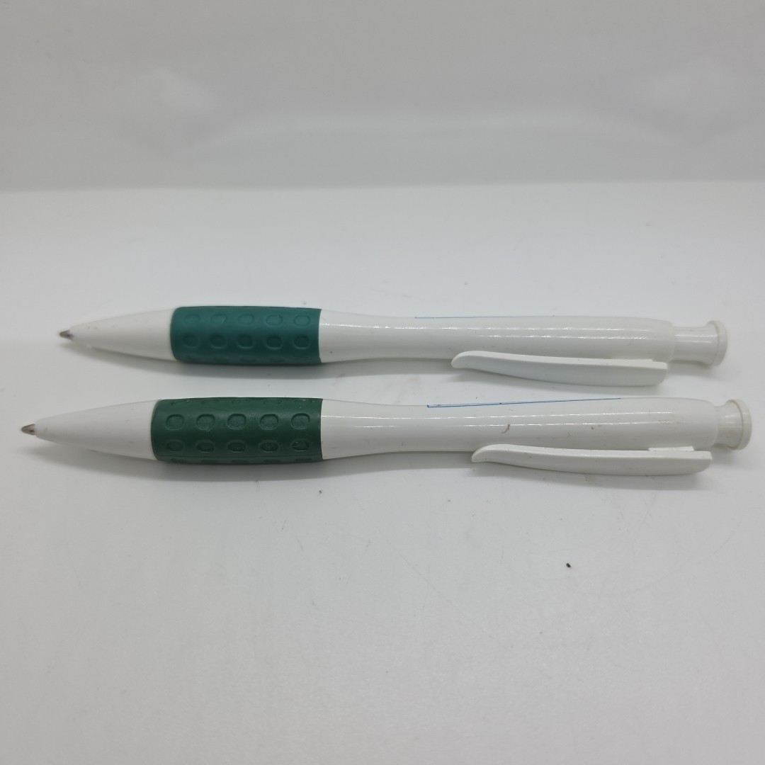 Lot of 2 Adipex-P Promotional Pens – White/Green Collector Advertising Pens