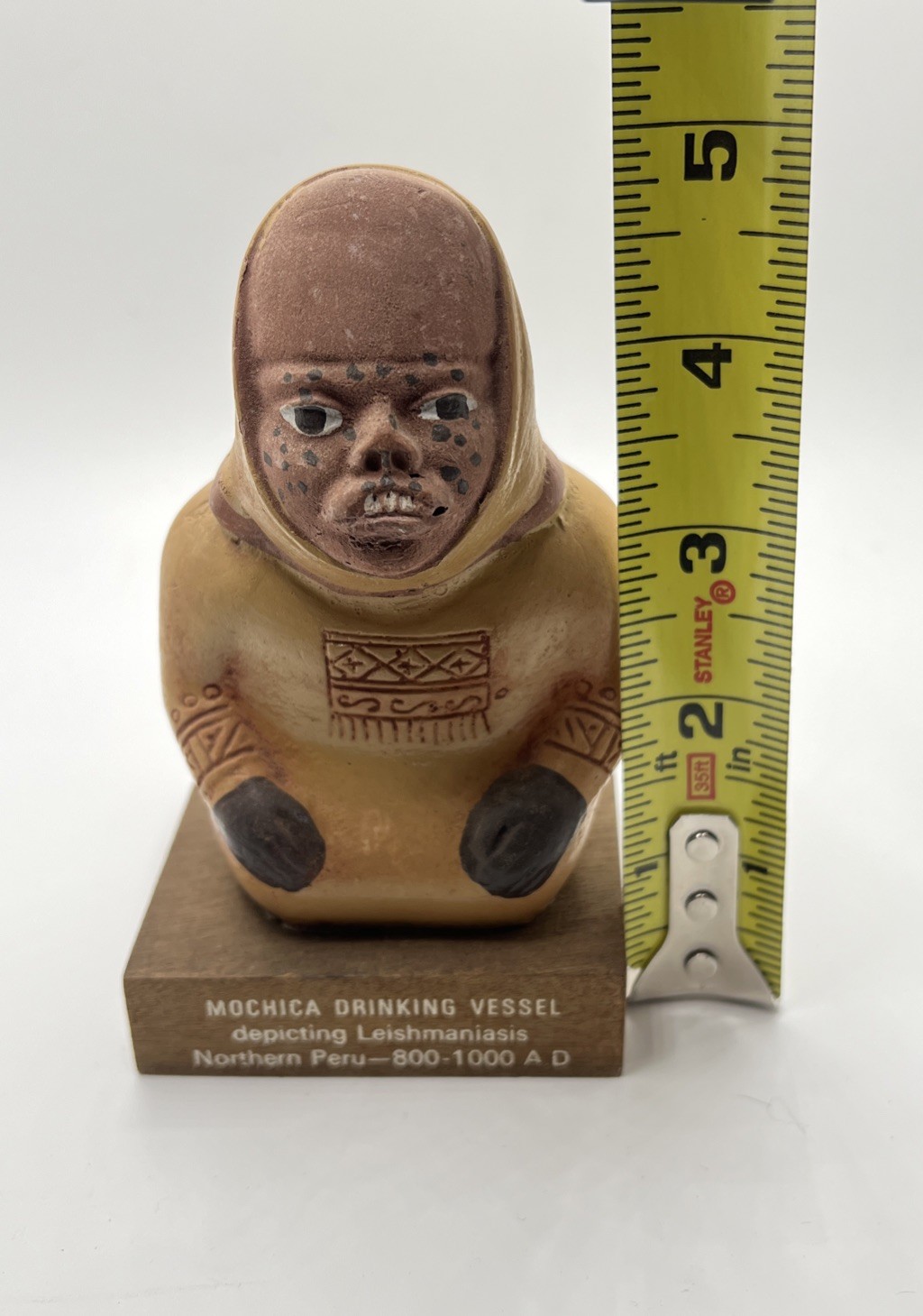Vintage Schering Pharm. Mayan Advertising Figurine Leishmaniasis Vessel