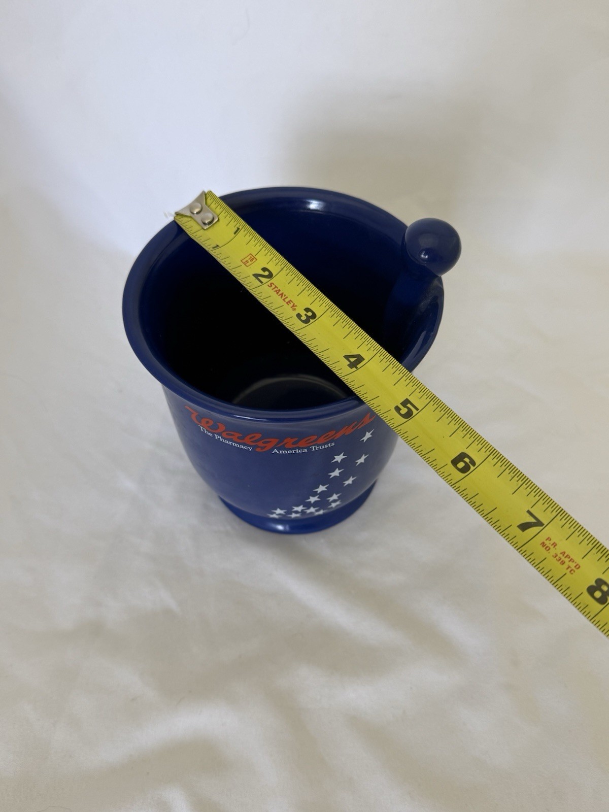 Walgreens Mortar and Pestle Blue Pharmacy Desk Pen Storage Holder