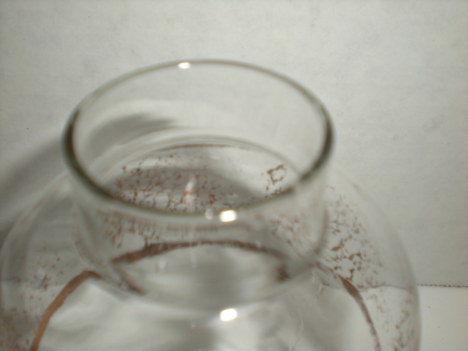 Antique Apothecary Jar Gold pattern vtg glass candy container RARE