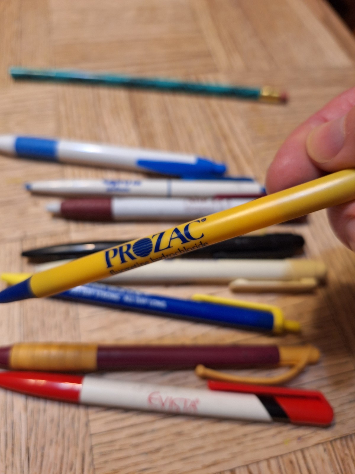 Pharmaceutical Drug Rep Pens Nitroglycerin Prozac Celexa Evista Norvasc Ten