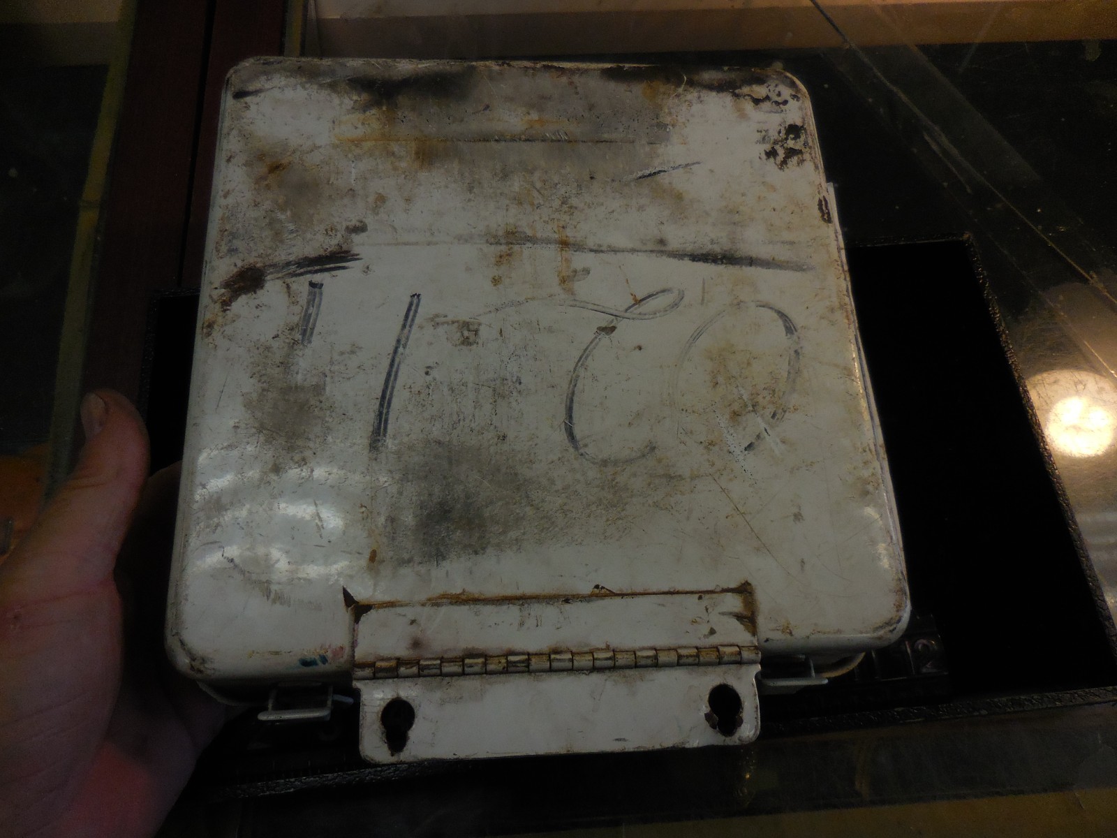 VTG Metal First Aid Kit Box BLUE BIRD BODY CO. Coach Heavy Steel Bluebird