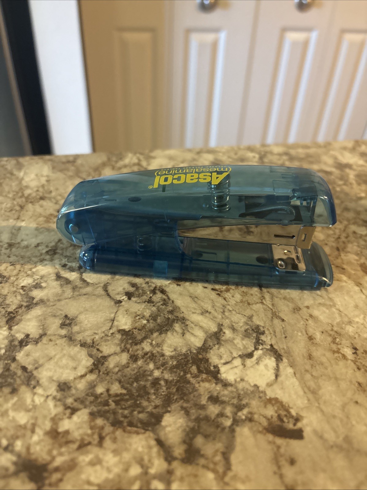 Asacol Pharmaceutical Drug Rep Advertising Doctor Stapler Blue Yellow