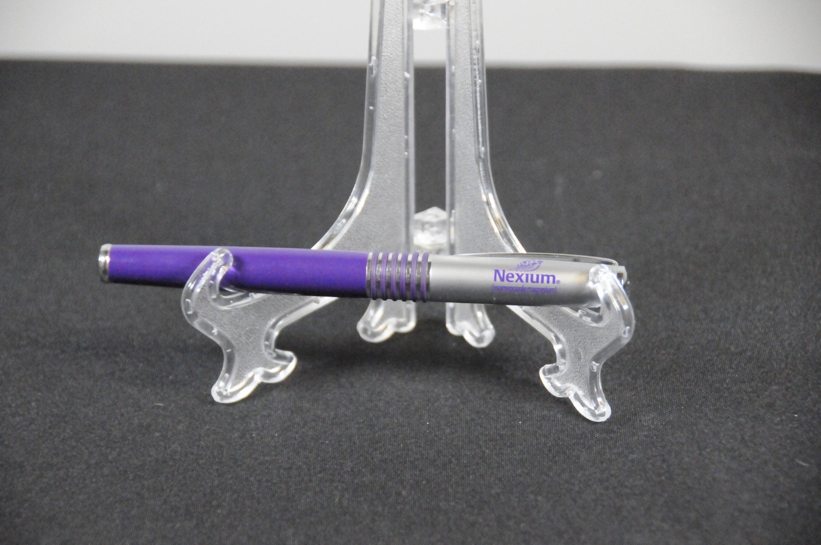 Nexium Pen, Pharmaceutical Drug Rep Item, Heavy Metal Collectible, Purple/Silver