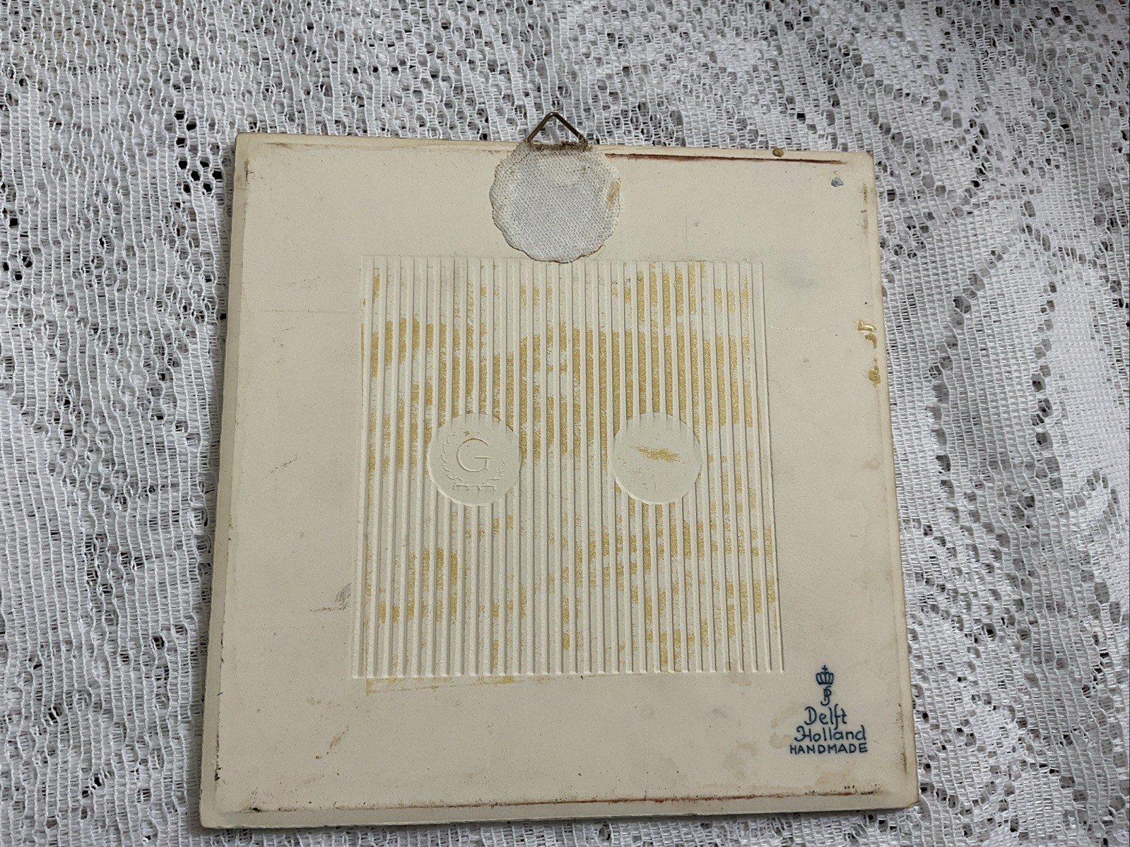 Pill Tile Hand Made Burroughs Wellcome Co. Made In Holland. Limited Edition.