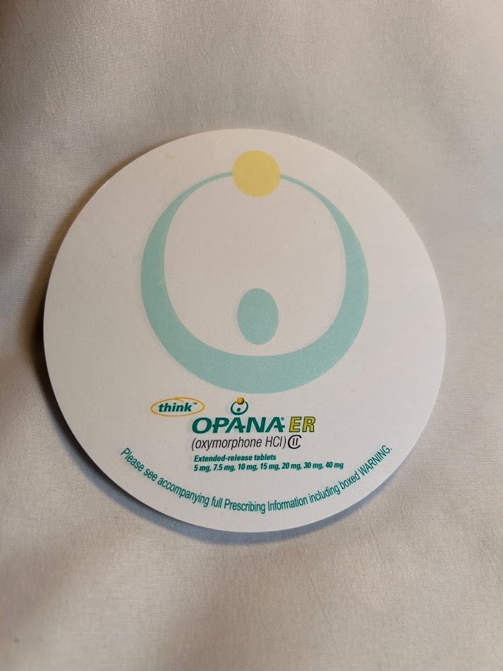Opana ER Oxymorphone Pharma Rep Collectible Sticky Note Pads Pandas Medical