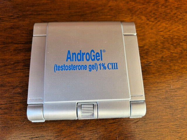 “Drug rep AndroGel” travel alarm clock/calculator/timer/with 7Alarms