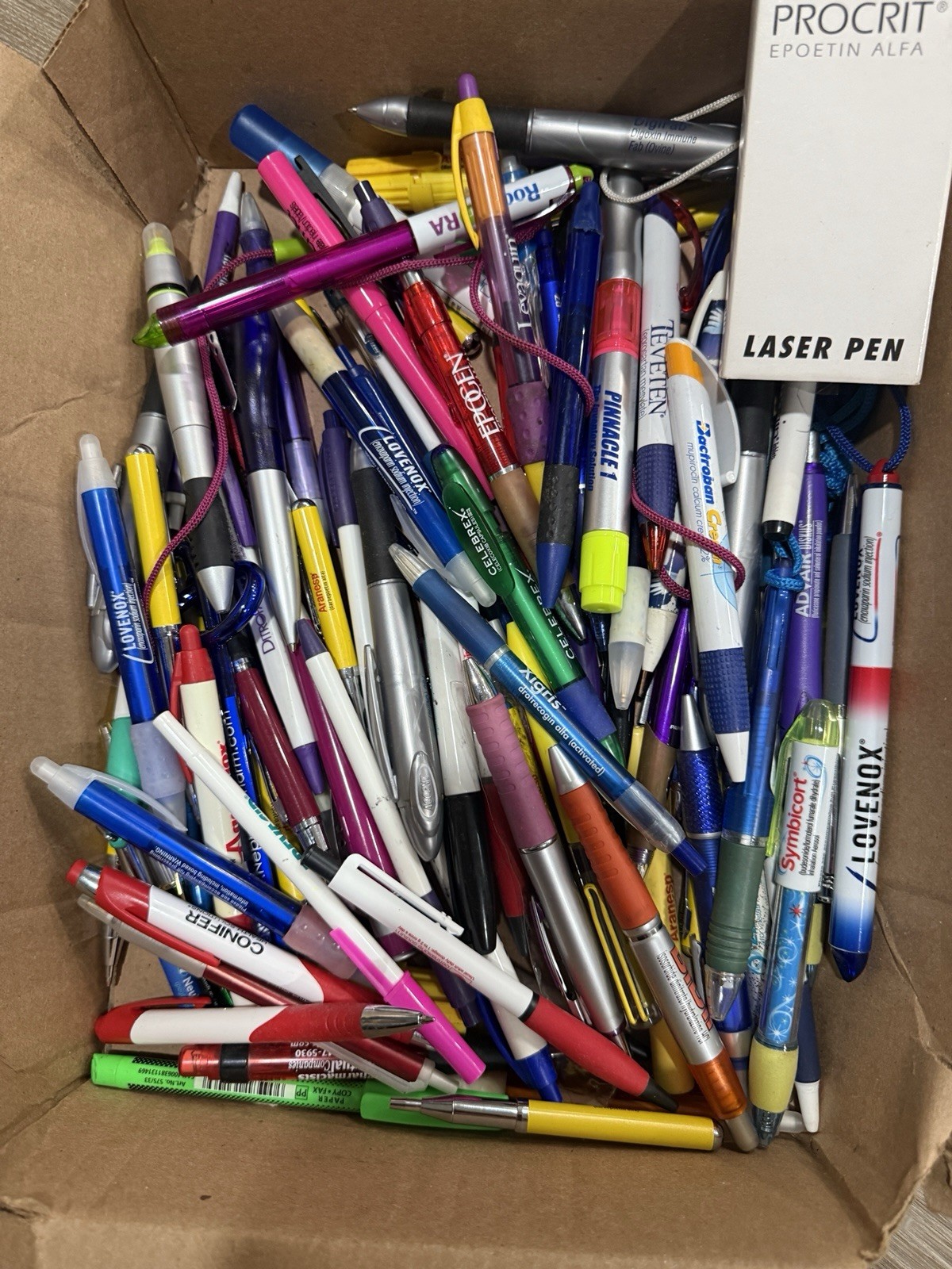 Huge Lot Drug Rep Pharmacutical Pens Promotional Advertising pharmacy medical