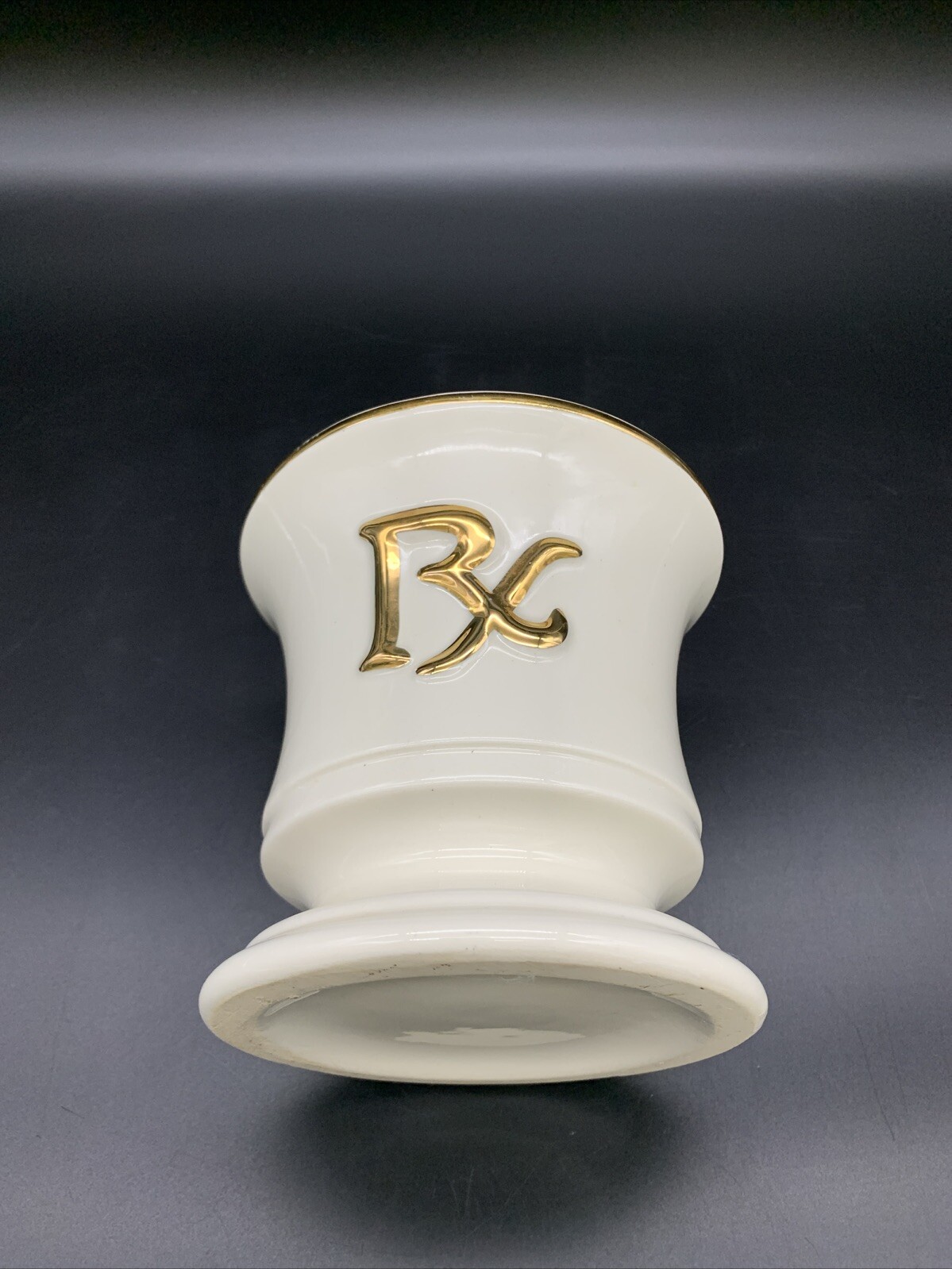 Vintage Blair Specialties Mortar and Pestle Apothecary Display Retro Gold Gilt