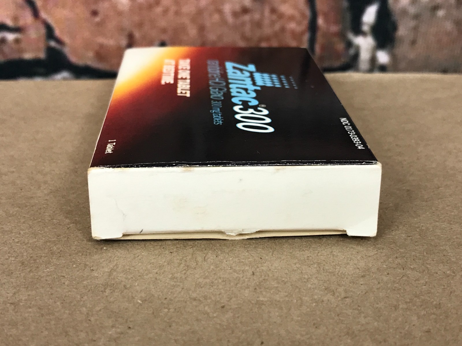EMPTY – Vintage 1990’s Pharmaceutical Drug Box Glaxo Zantac 300 Pharma Advert