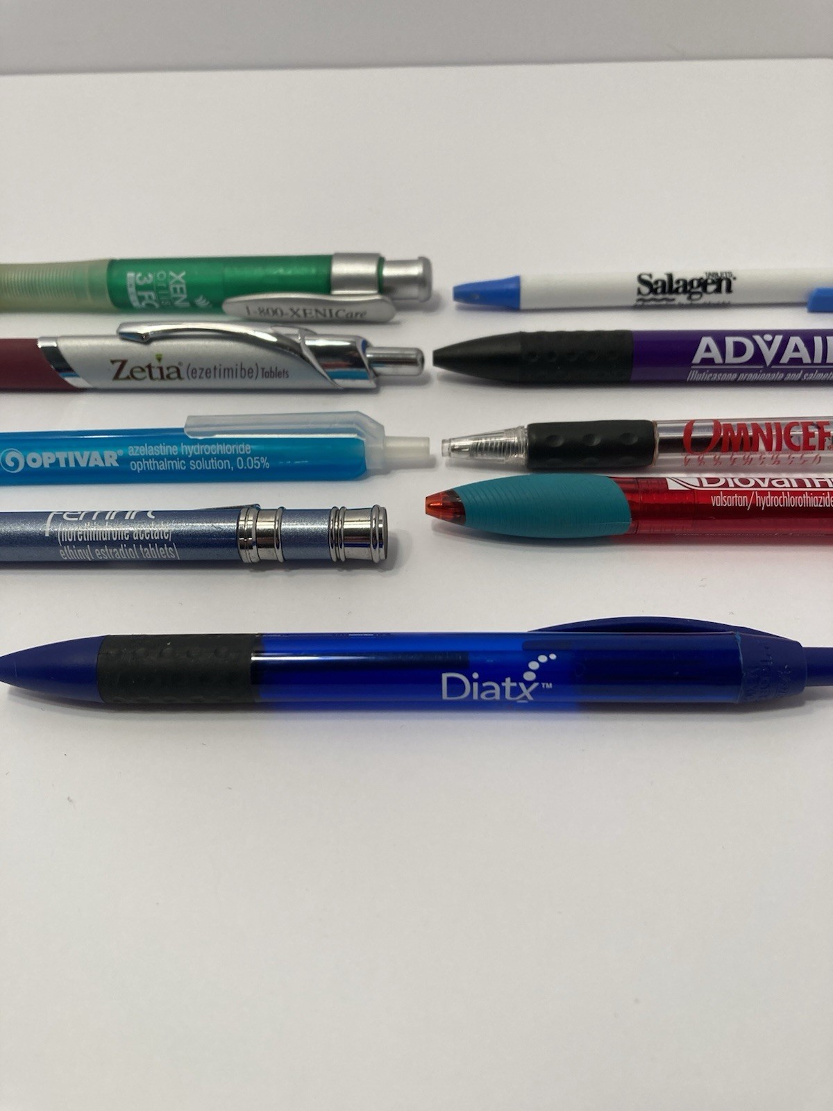 pharmacy drug representative pens lot of (9)
