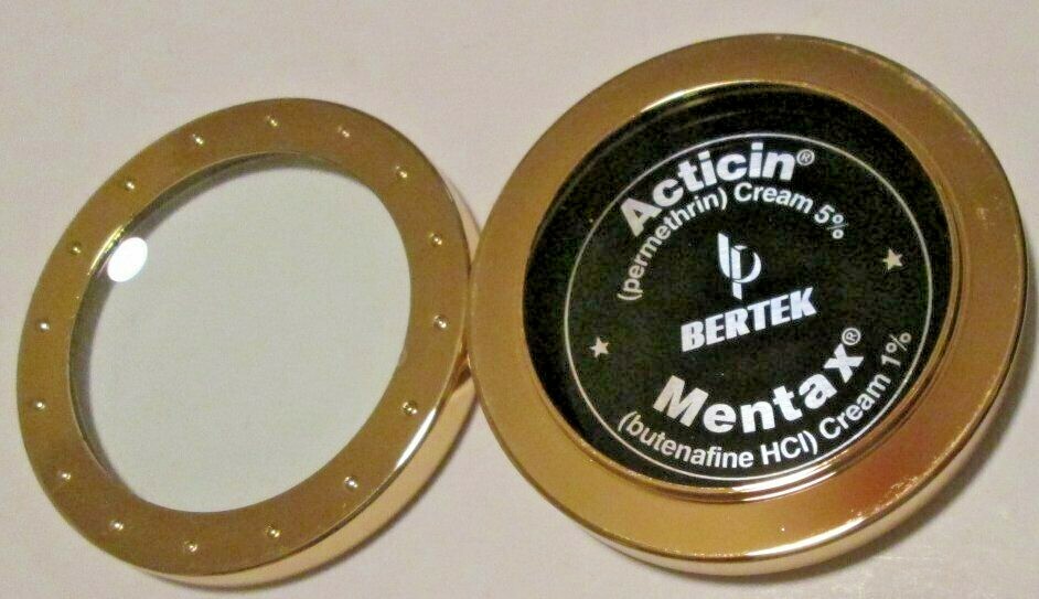 Pharmaceutical Promo ACTICIN & MENTAX Creams Paperweight & Magnifier 2.5″ in box