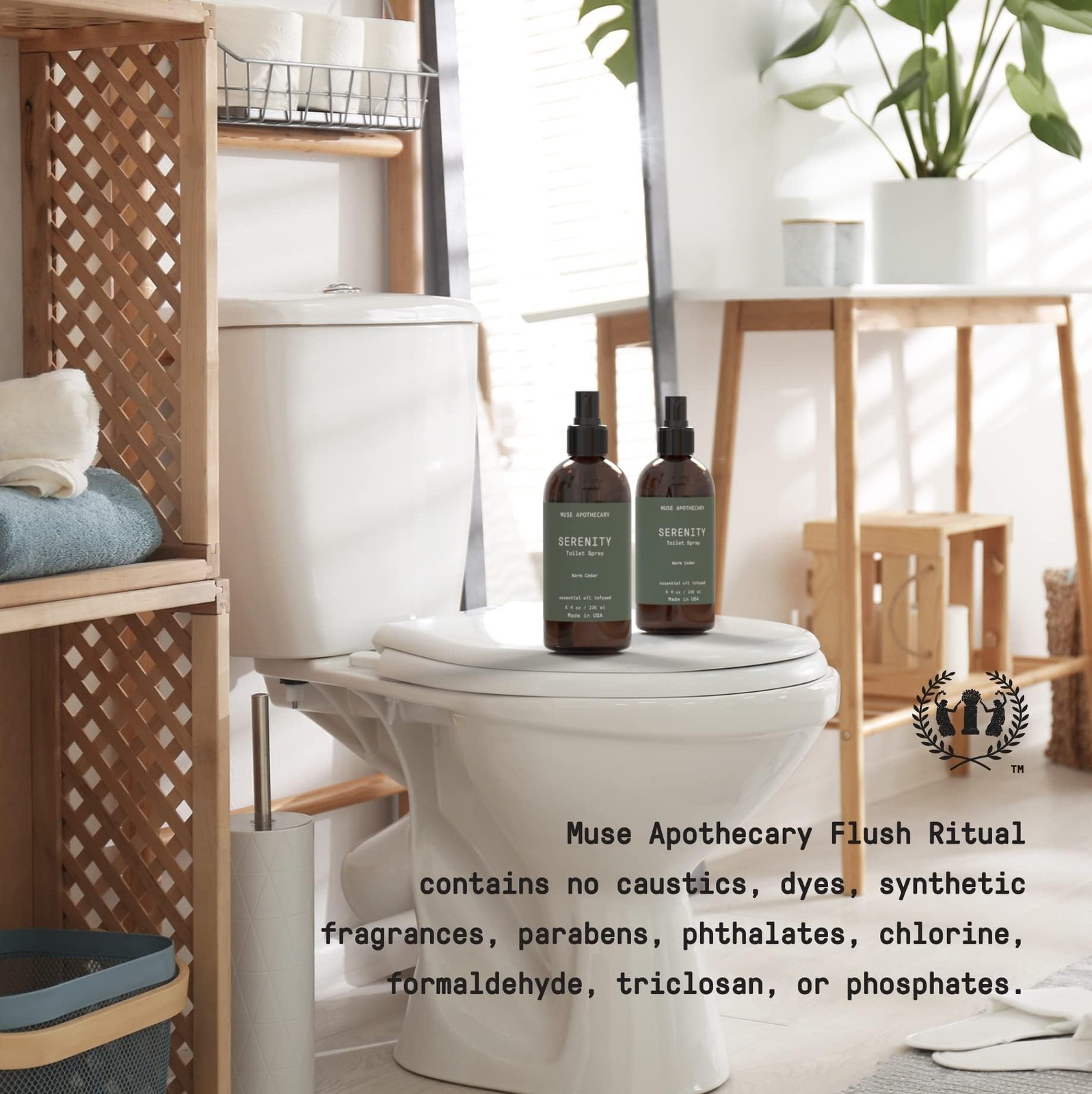 Muse Apothecary Flush Ritual – Botanical Collection – Aromatic & Refreshing T…