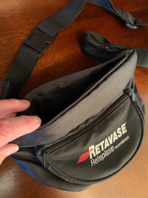 Drug rep RARE Retavase Fanny pack with 5 compartments & 3 credit card pockets!