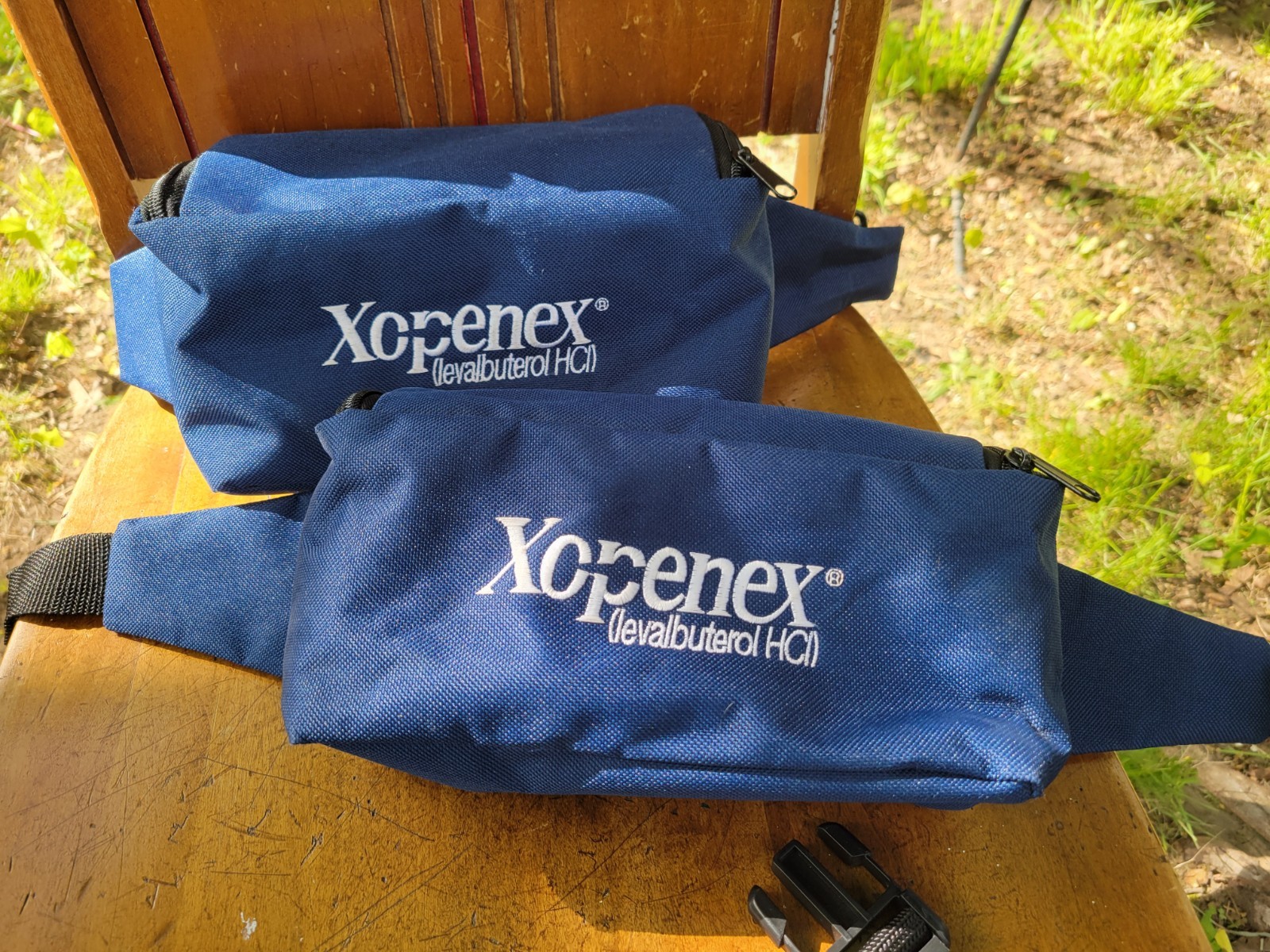 Xopenex Fanny Pack Blue Adjustable Waist Bag Pharmaceutical Collectible Med Gear