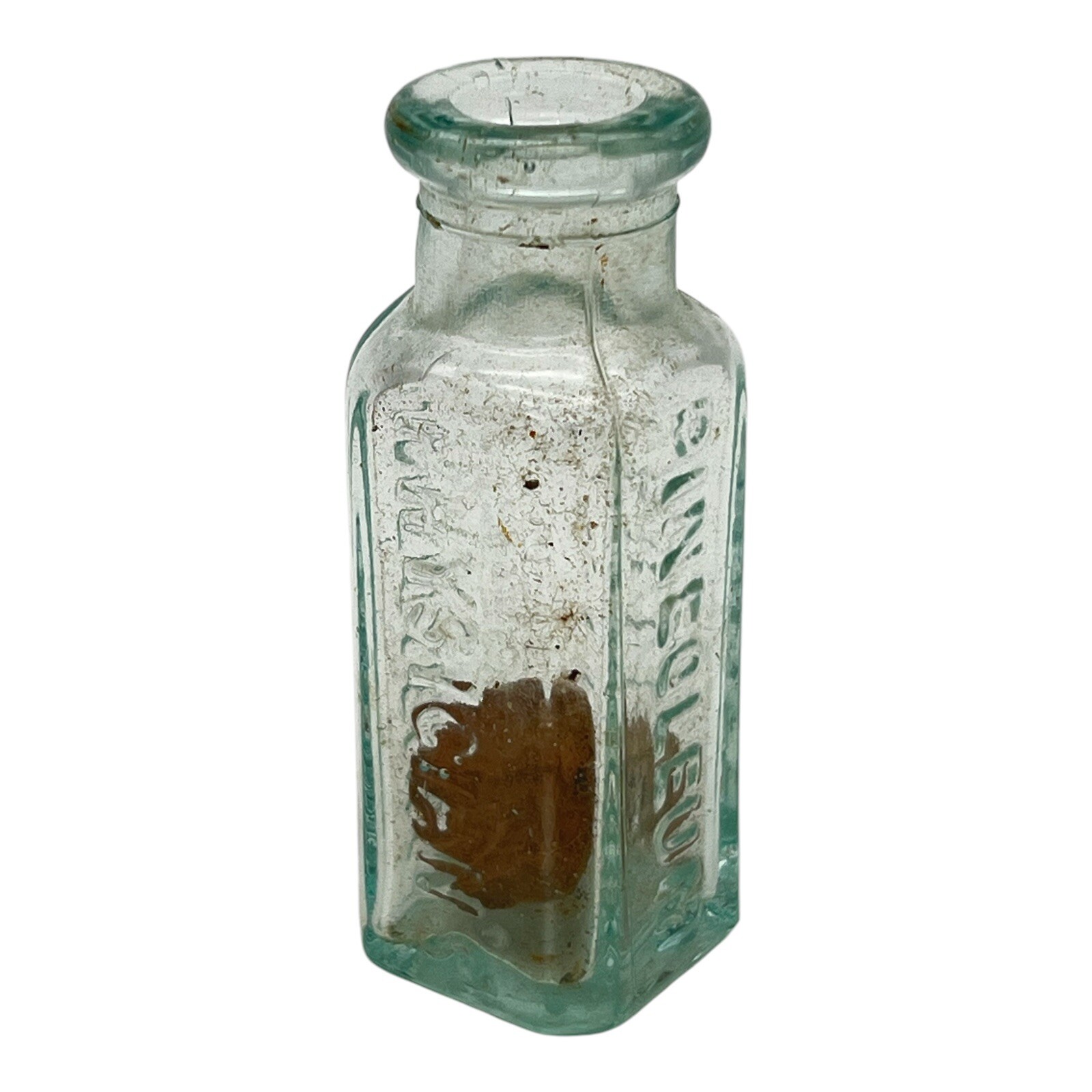 Vintage Glass Pharmacy Medicine Sample Bottle Physicians Pineoleum