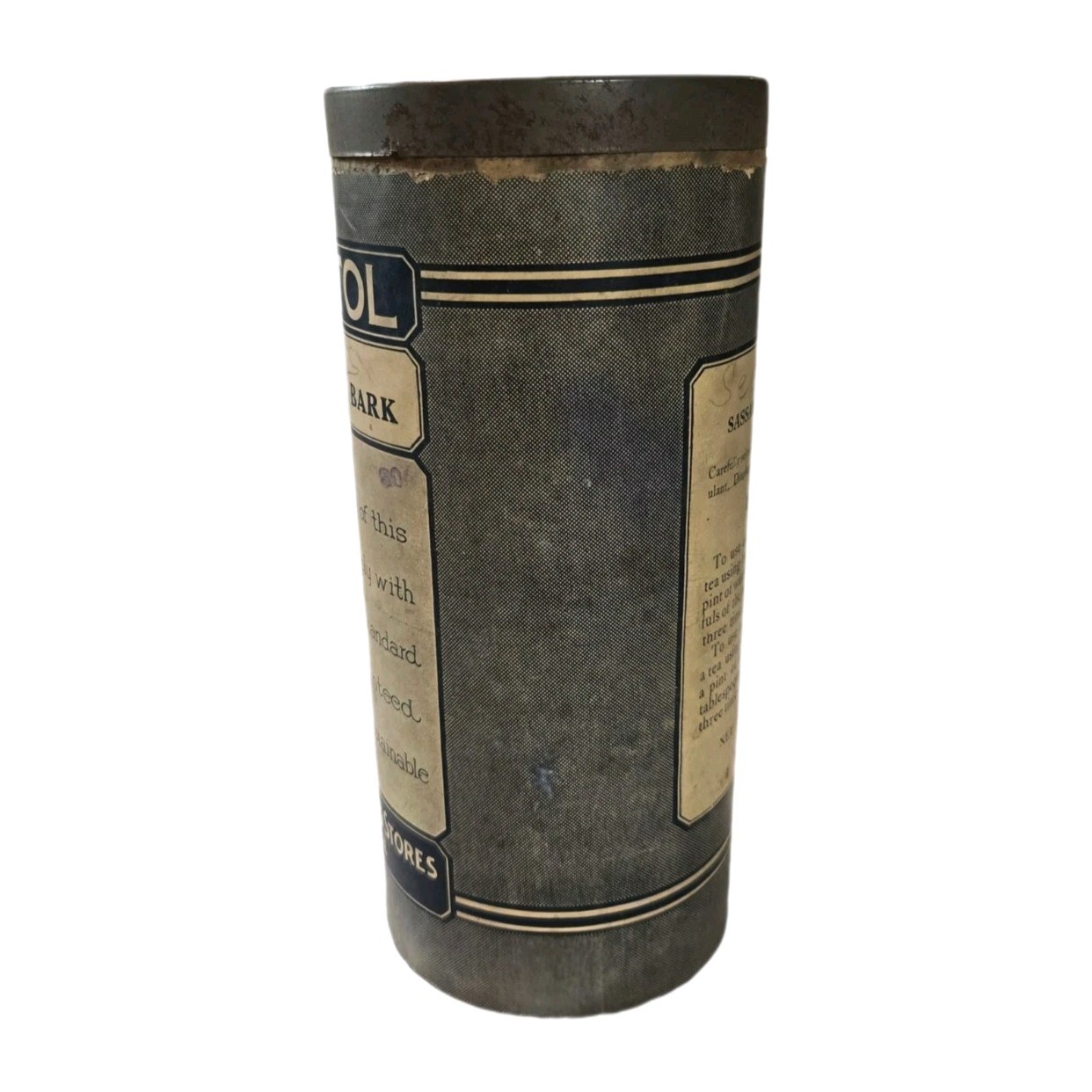 Vintage Septol Sassafras Bark Tin Bartell Drug Stores Seattle Apothecary