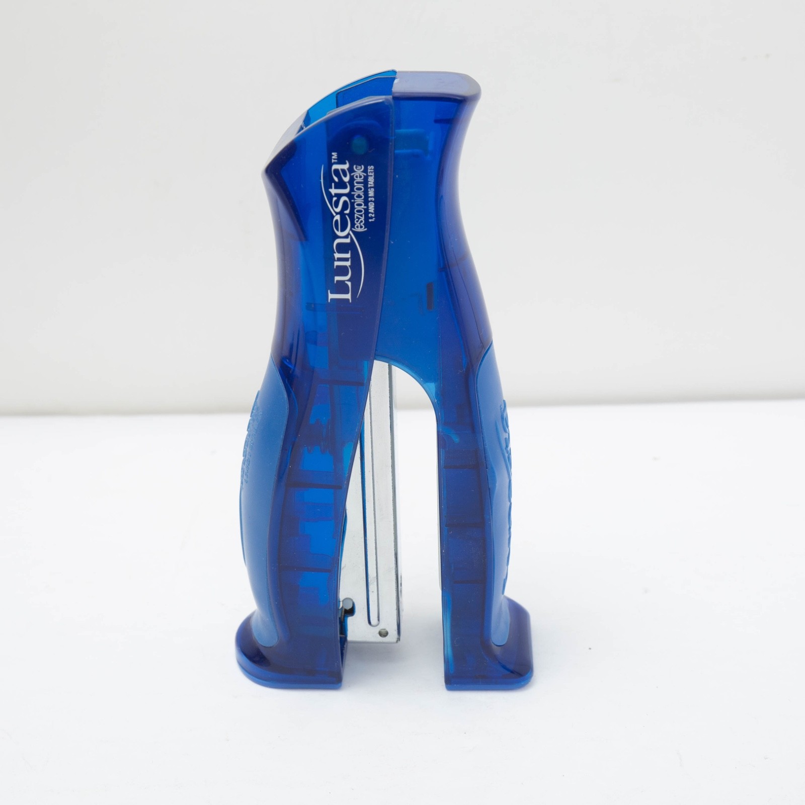 Lunesta Stapler Drug Rep Pharmaceutical Advertising Blue Prop Doctor Office