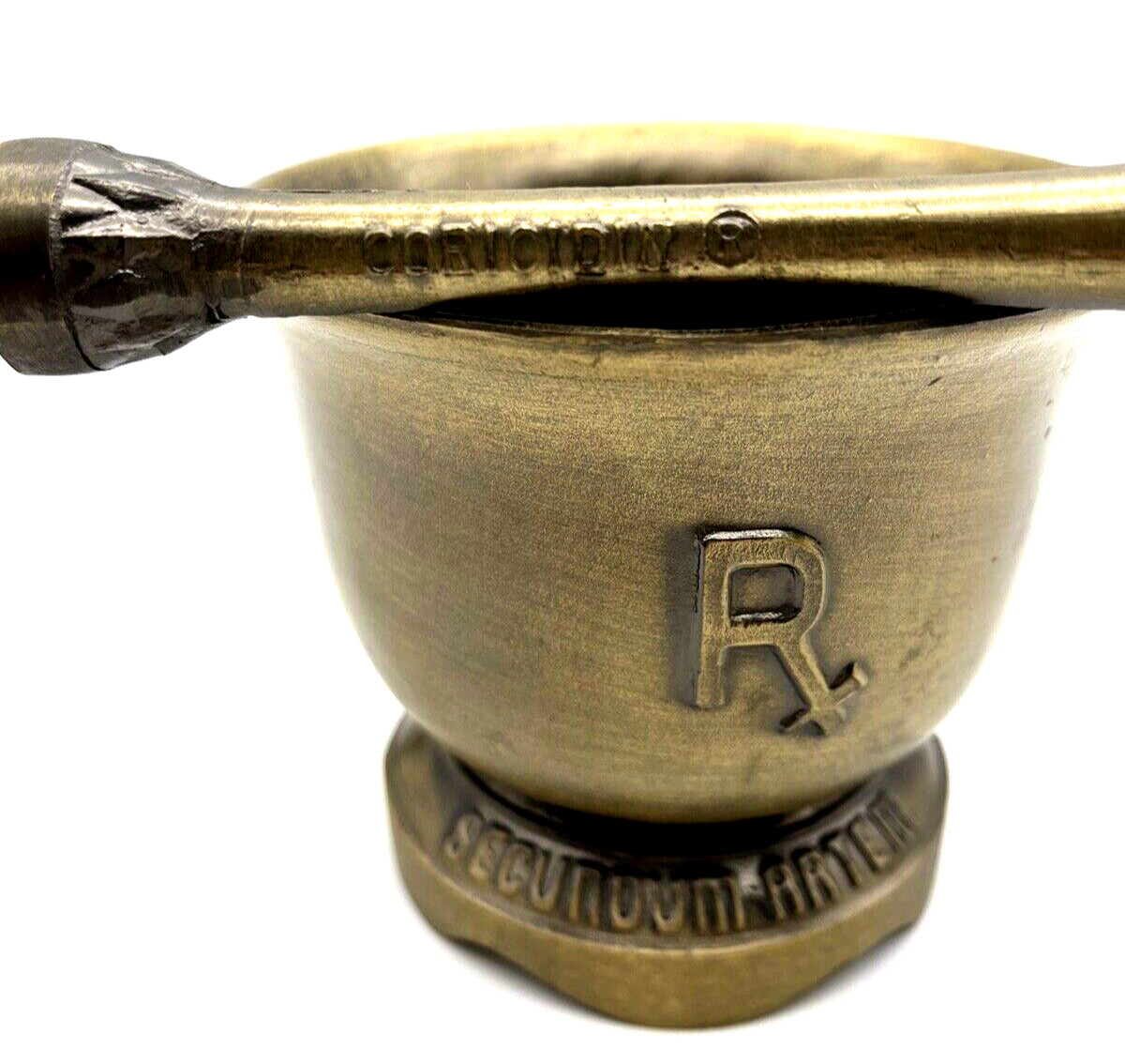 1930 Pharmaceutical Dr. John Morgan 1735 – 1789 Solid Brass Mortar & Pestle