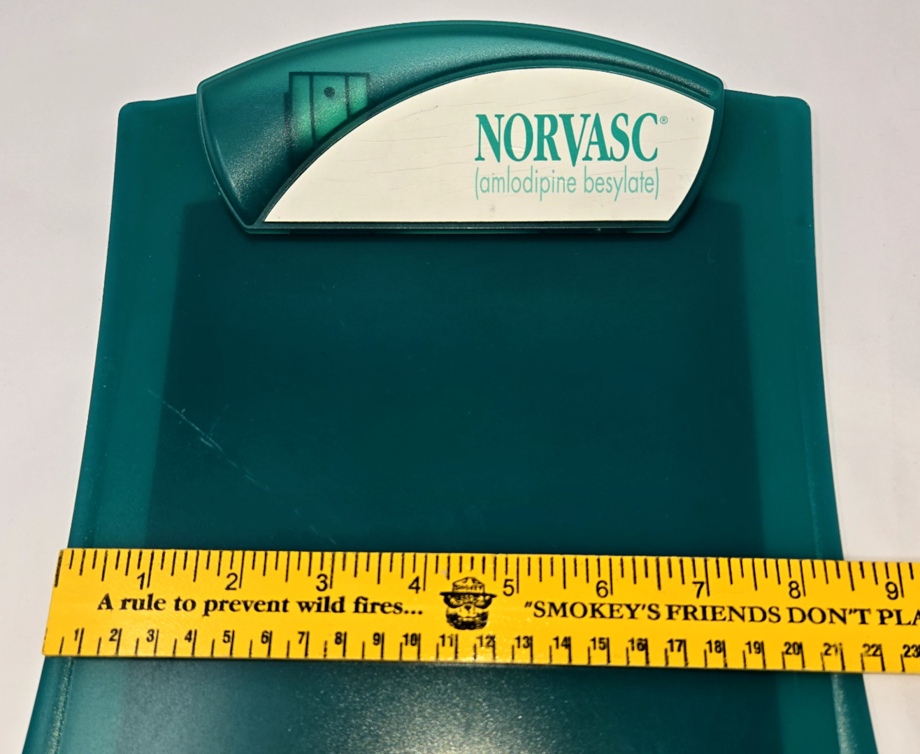 Vtg Drug Rep Advertising NORVASC Amlodipine Pharmaceutical Clipboard Pad Pfizer