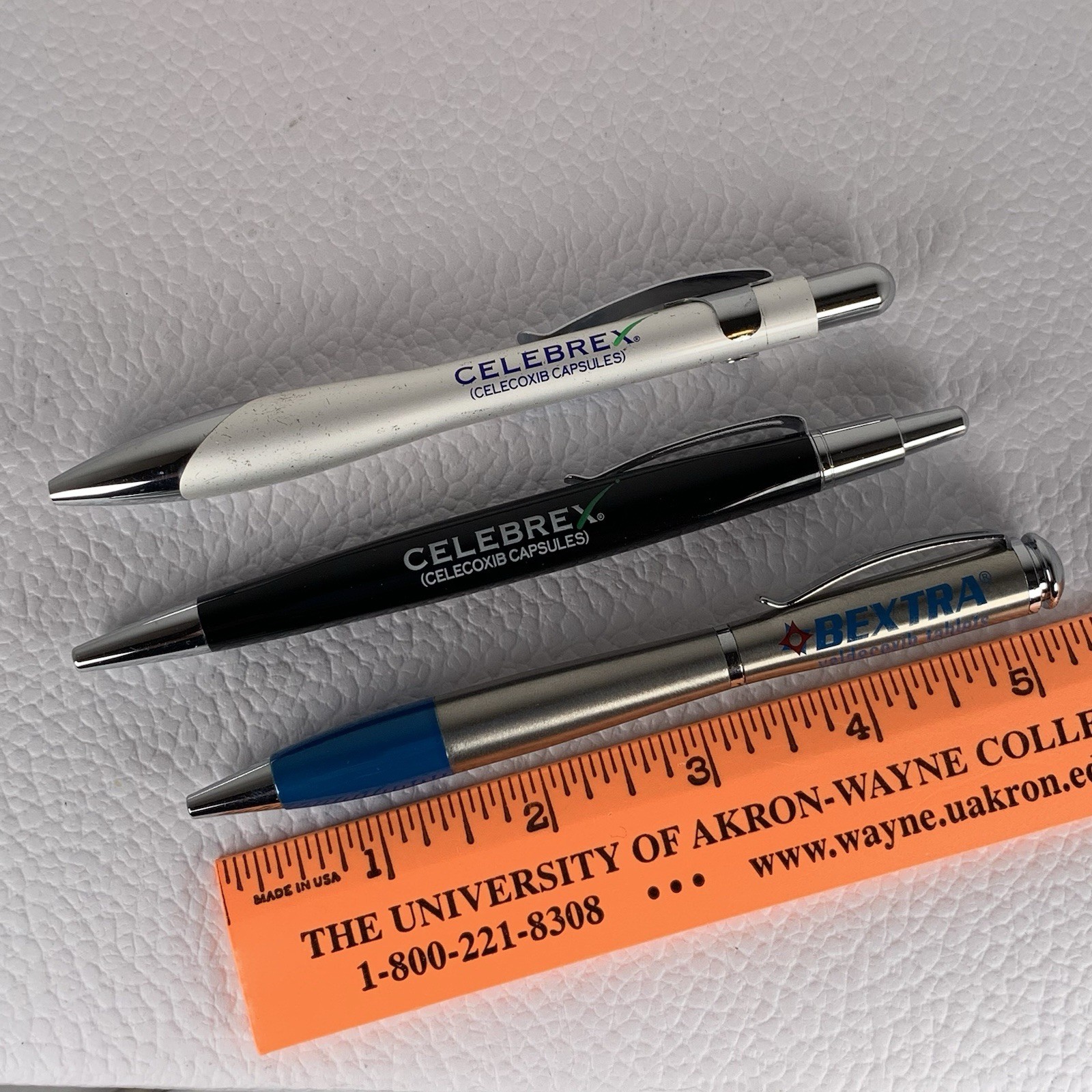 Celebrex Bextra Heavy Metal Pen Drug Rep Pharma Promo Original Owner Lot Of 3