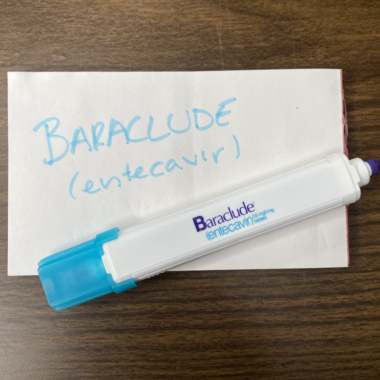 VTG Pharmaceutical Advertising BARACLUDE entecavir RX Drug Rep Highlighter