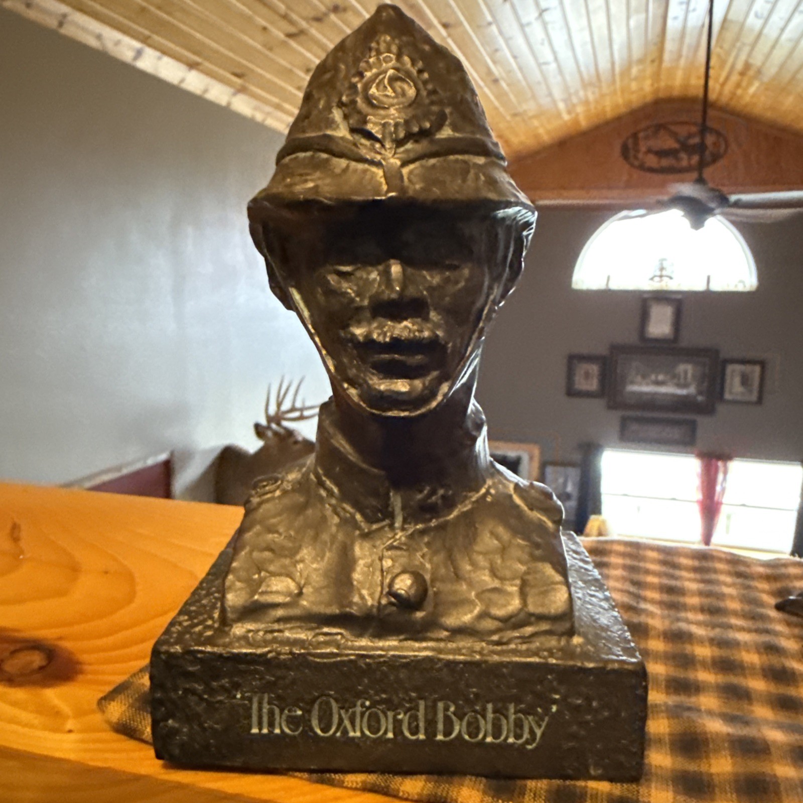1977 The Oxford Bobby Resin Bust Bristol Laboratories Tegopen Promotional Statue
