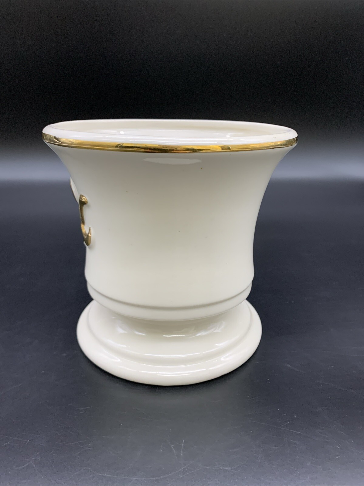 Vintage Blair Specialties Mortar and Pestle Apothecary Display Retro Gold Gilt