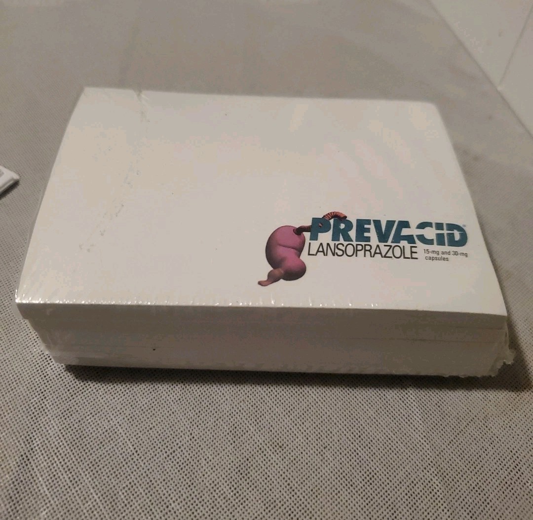 VTG Prevacid Post-it Pad Lot Sealed 5 Pack Merck Stomach NOS + Literature Insert