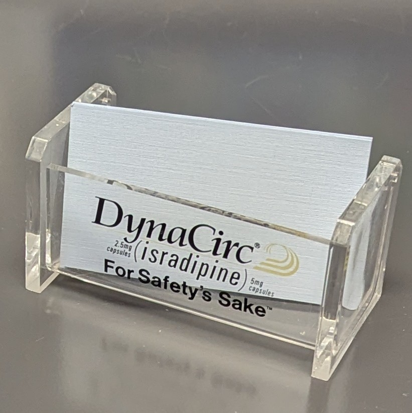 Drug Rep Promo DynaCirc Business Card Holder