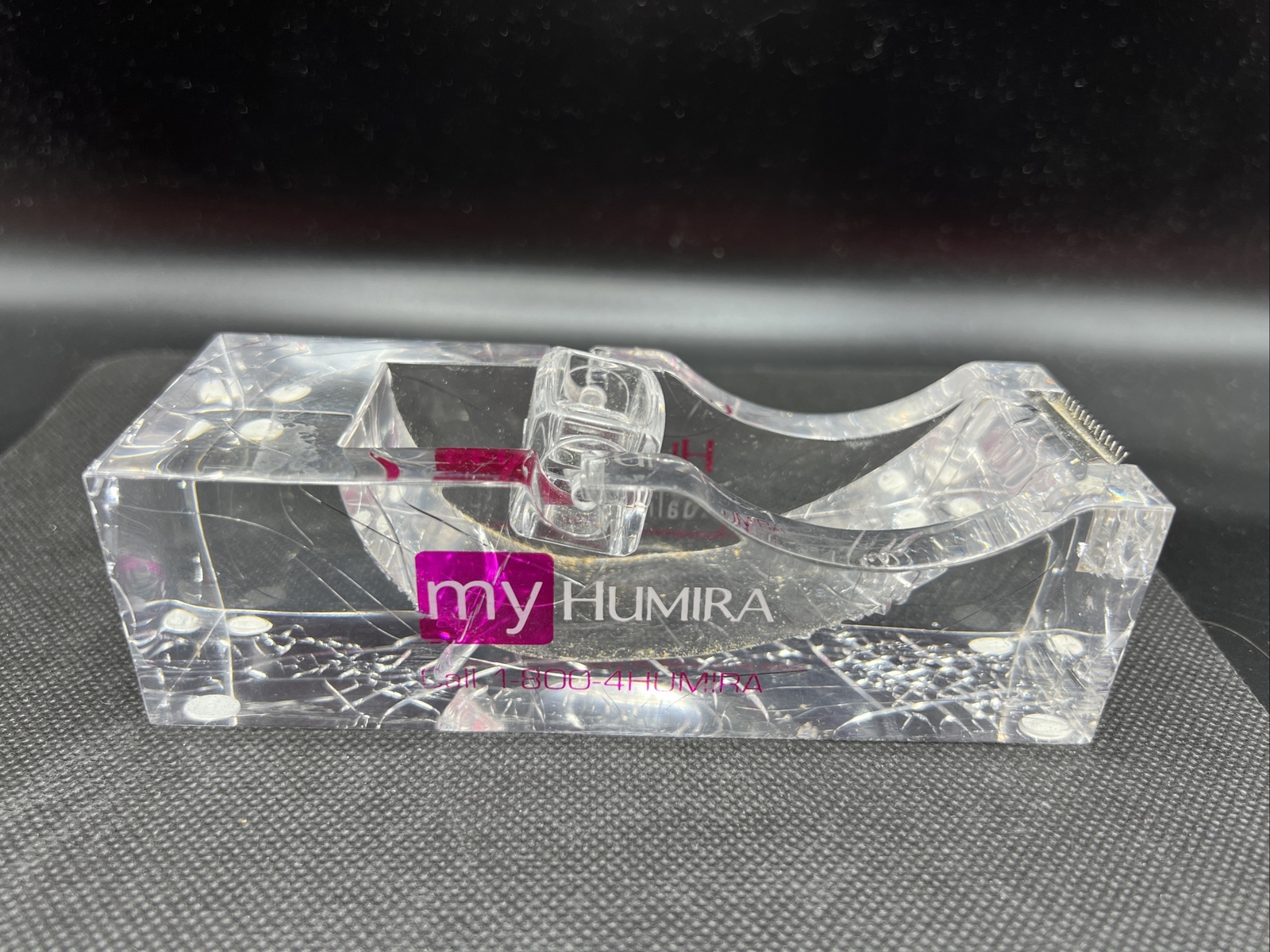 Humira Acrylic Clear Tape Dispenser Drug Rep Swag Advertising Pharmaceutical