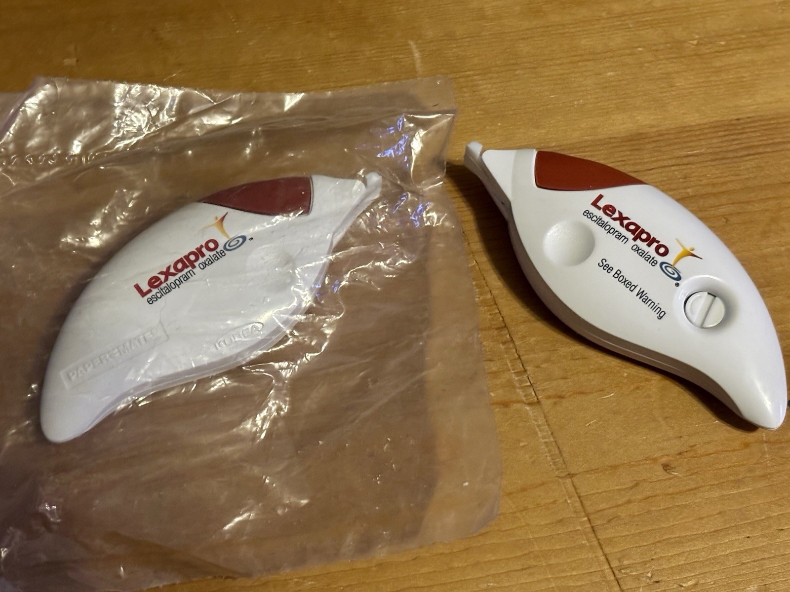 Pair Of Lexapro Drug Rep Correction Tape – White Out