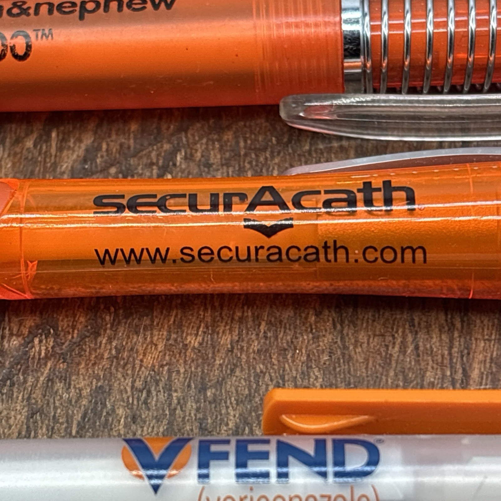 Lot 6 Pharmaceutical Drug Rep Pens Medical, Collectibles, Heavy Metal, Plastic