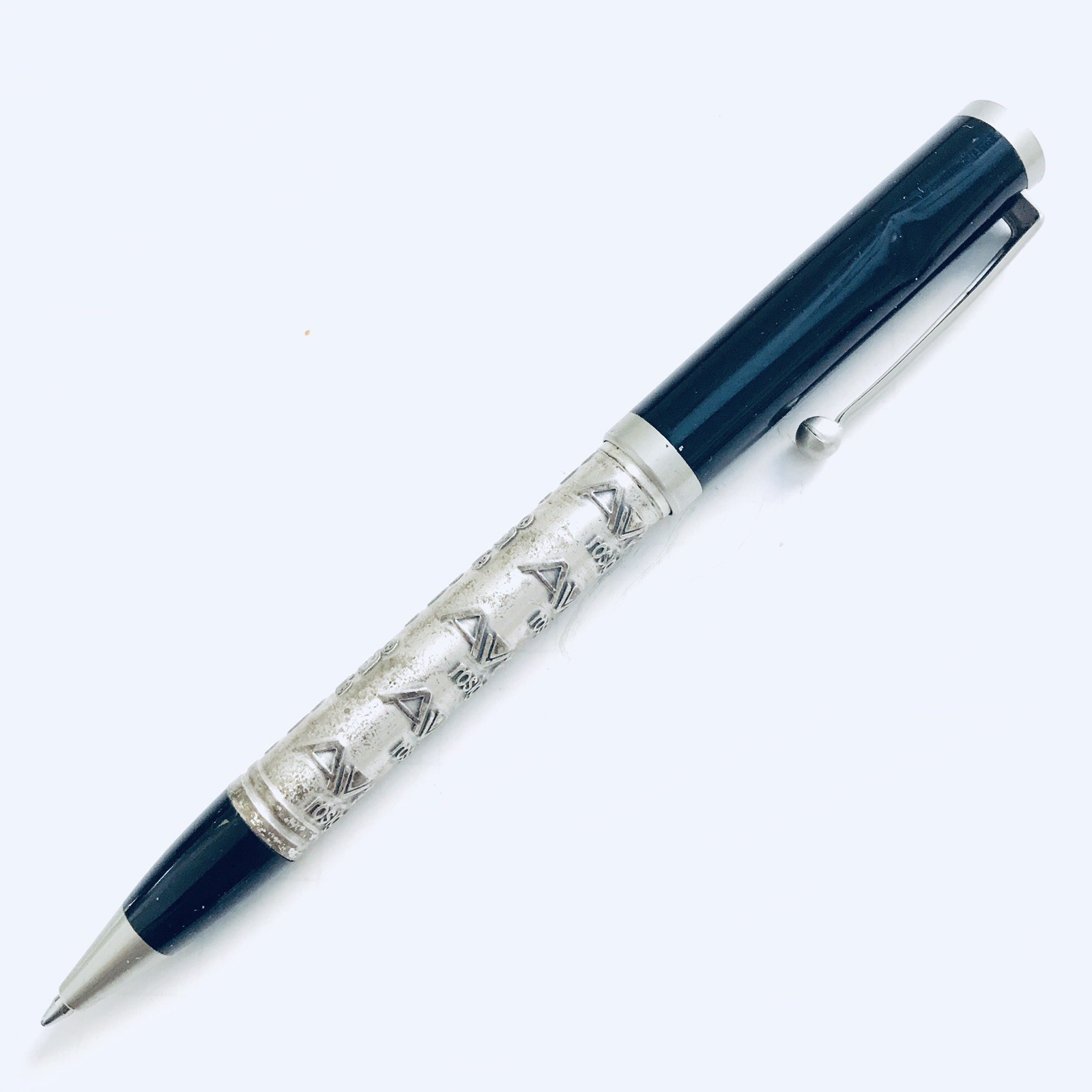 Avandia Pewter Twist Pen Raised Letters Drug Pharmaceutical Promo Advertising