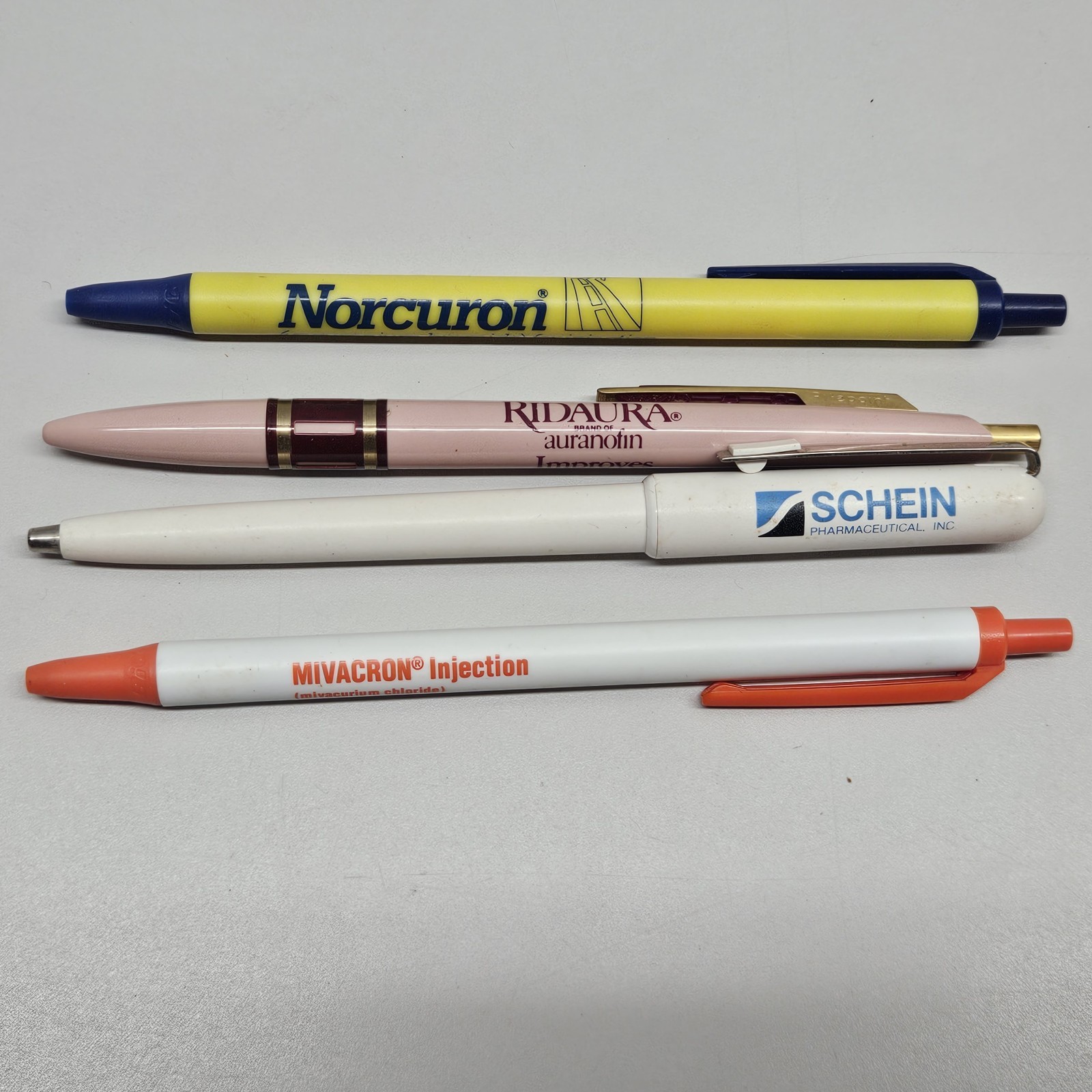 Vintage Pharmaceutical Pens Lot Of 18 Various Brands Sales Rep *Not All Write