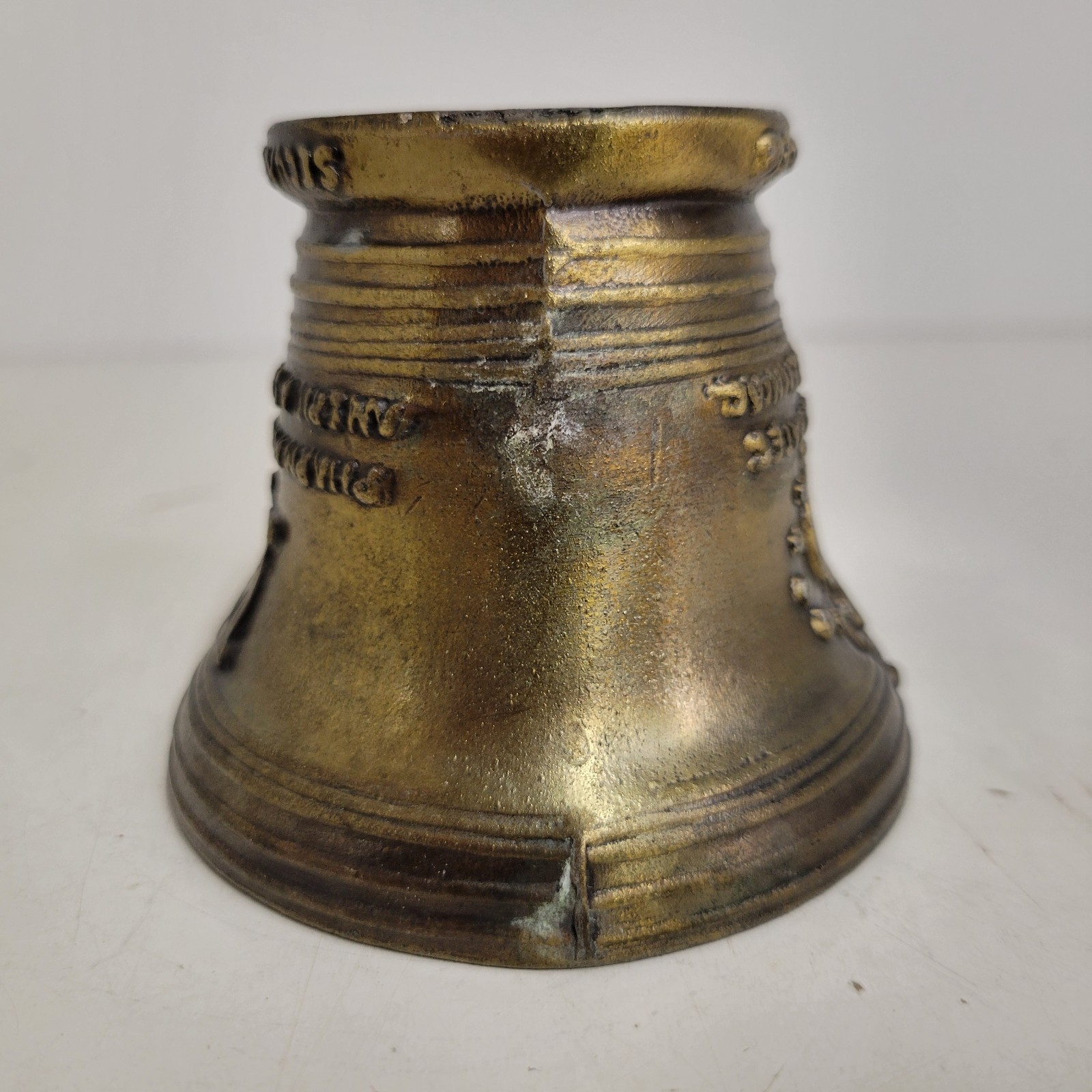 VTG Brass Bicentennial Mortar & Pestle 1976 Pharmacy Apothecary Liberty Bell