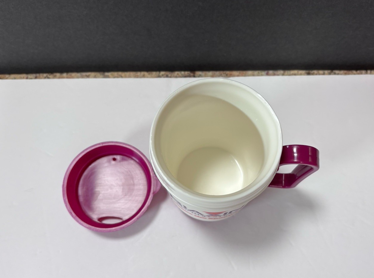 Vintage BIAXIN Pharmaceutical Advertising Promotional Cup Thermal W/Lid Medical