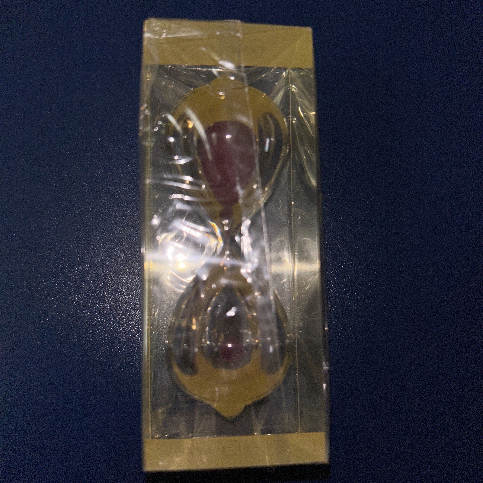 Vintage New Sealed Aricept Hourglass w/ Burgundy Sand Pharmaceutical Drug Rep